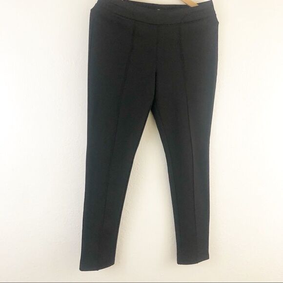 Forever 21 pull on zipper on back hems black pants - Picture 1 of 4